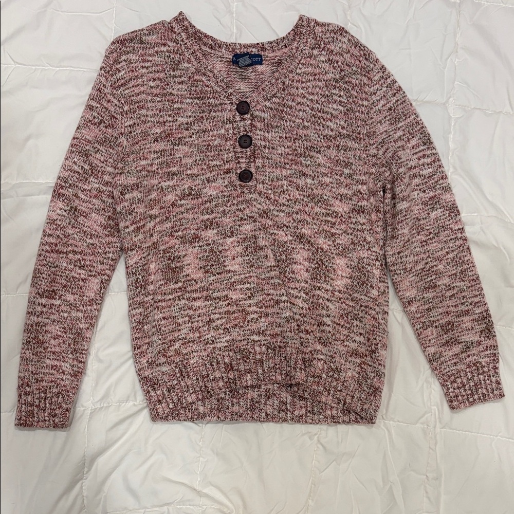 Women's Pink Button-Up Sweater 80s Vibes
